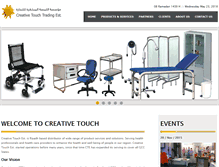Tablet Screenshot of creativetouch.com.sa