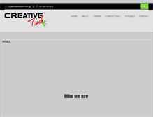 Tablet Screenshot of creativetouch.com.eg